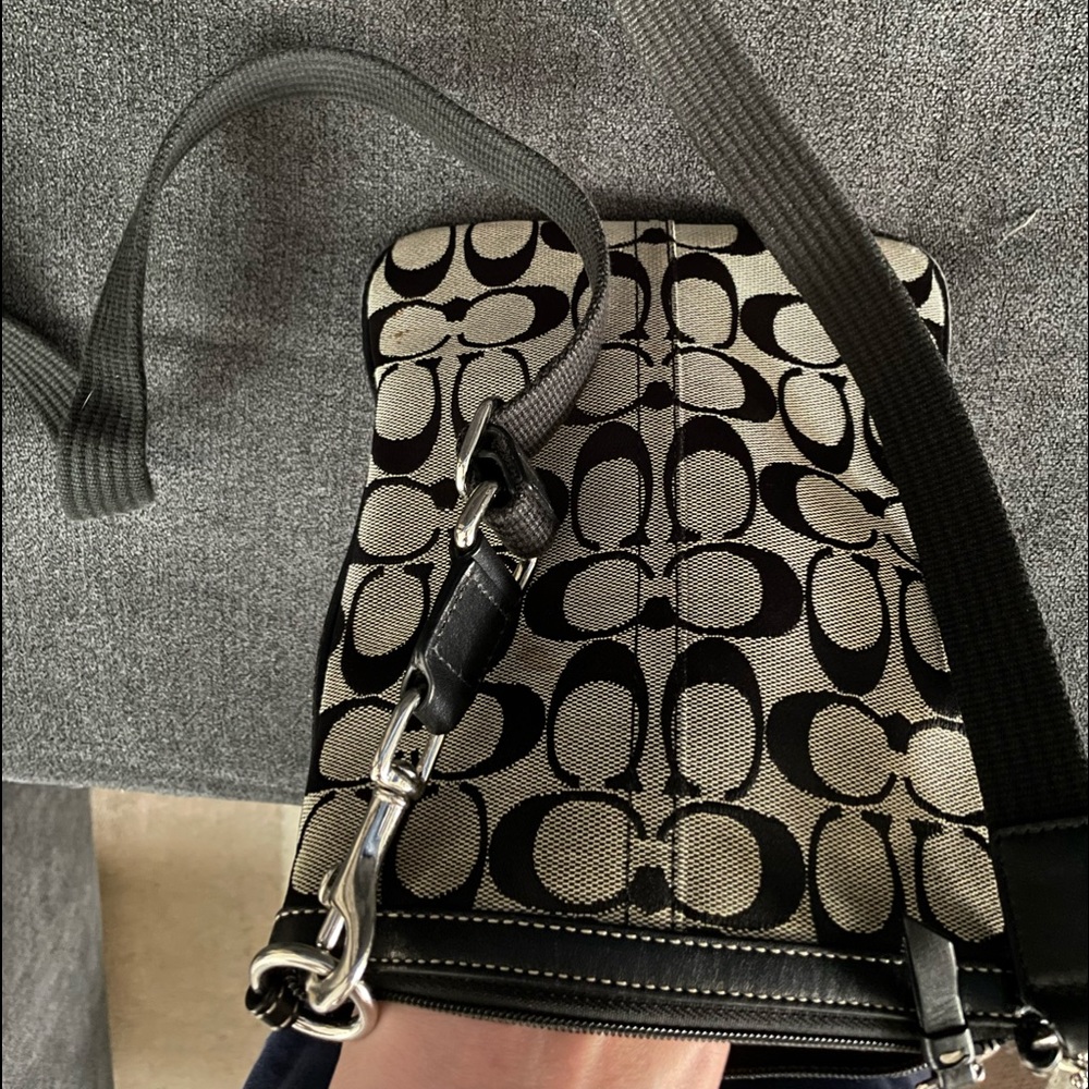 Coach Black and Gray Crossbody Bag - Picture 2 of 3